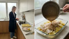 Alaska-Seelachs-Gratin mit Kartoffeln und Béchamel: Ein Ofengericht mit goldener Kruste